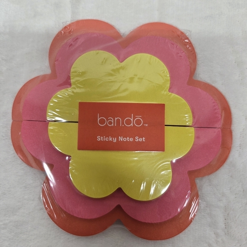 Flower Shaped Stacked Sticky Note Set Colorful Desk Stationery Student Gift New